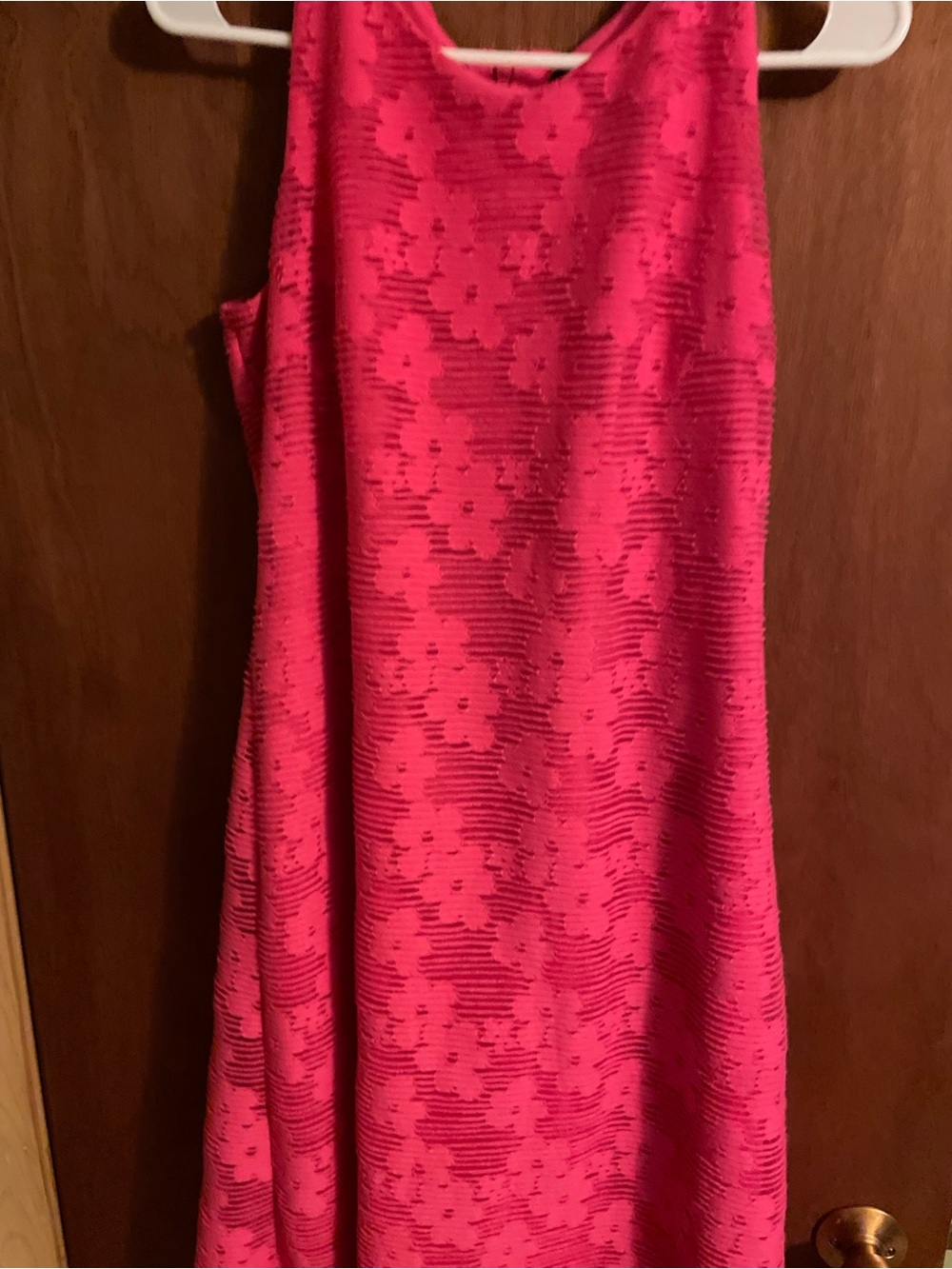 Nine West Hot Pink Textured Dress - Picture 2 of 7